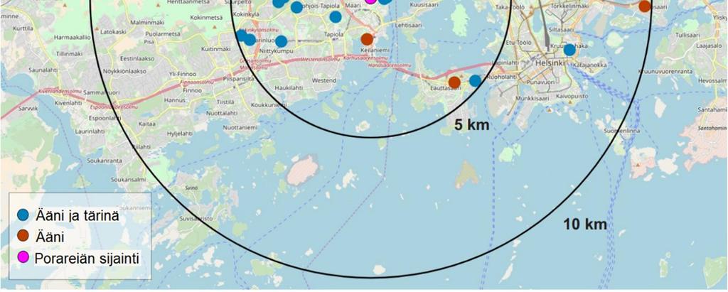 Siitä huolimatta suurimpien (M > 1,5) indusoitujen järistysten aiheuttamat ääni- ja tärinähaitat olivat merkittäviä, ja ne on otettava huomioon myös tulevissa riskianalyyseissä.
