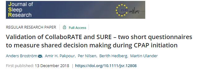 SURE (four items) is a screening test for decisional conflict in patients that aims to help healthcare providers identify patients with clinically a significant decisional conflict as quickly as