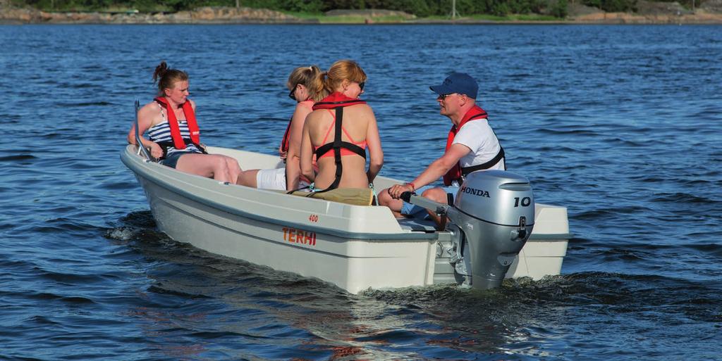 Terhi 400 401 cm 150 cm 120 kg Mallistosuosikki Täysosuma mökkiveneeksi.