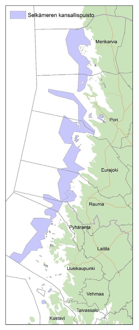 Alueen rajaus noudattelee Säpin saarta ja Luvian ulkosaaristoa koskevaa Natura 2000 -verkoston rajausta: kyseisen rajauksen sisällä ihmistoimintojen määrä on vähäisempi kuin muulla Satakunnan edustan