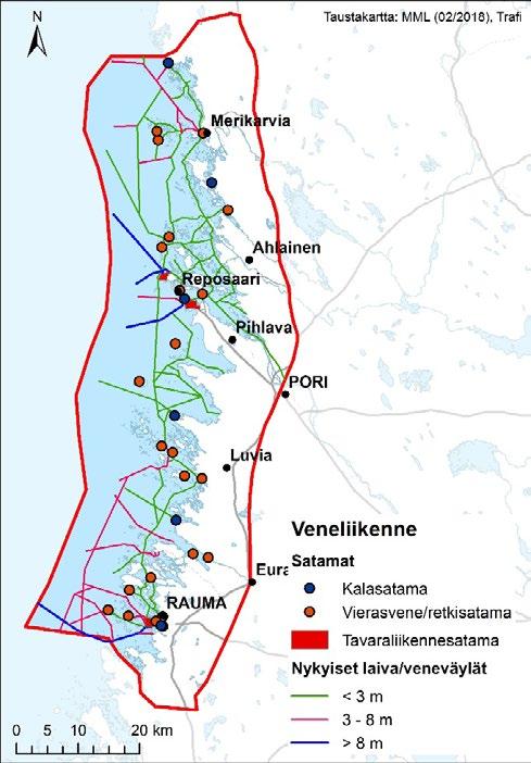 4.2 Energiantuotanto SAARISTOMERI Pyhärannan Rihtniemestä lähtevä Suomen ja Ruotsin välinen Fenno-Skan 1 merikaapeliyhteys on osoitettu maakuntakaavakartalla.