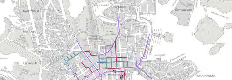 Ratkaisuvaihtoehto 4 Pohjoisesplanadi kävelykatu ja