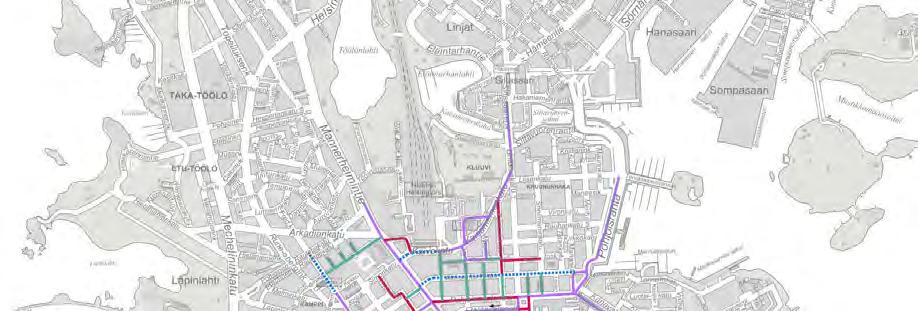 Ratkaisuvaihtoehto 5 Pohjoisesplanadi kävelykatu ja