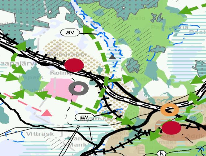 Uusimaa-kaava 2050 luonnos 2018: Myntinmäen asemanpaikka