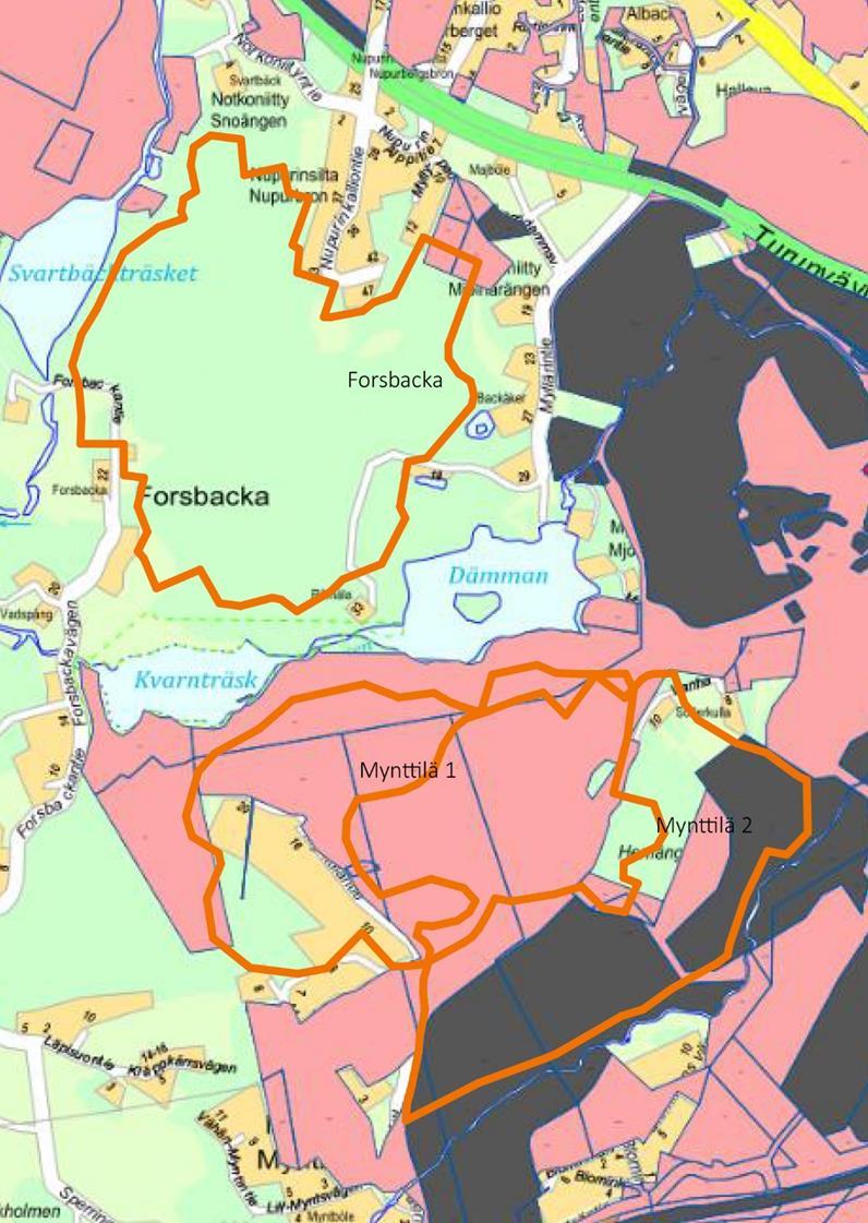 Myntinmäen asemanpaikka Maanomistus: Kaupungin