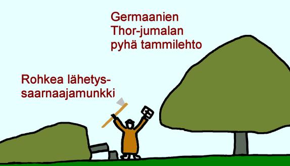 LÄHETYSTYÖ KESKIAJAN ALUSSA EUROOPPA KÄÄNTYY Munkit tekivät