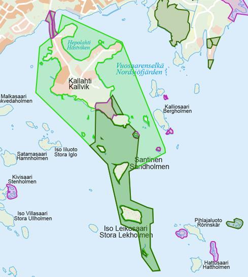 Tarkastusvirasto 19 / 71 lahdenniemen rantaniitty alueen keskiosassa. Tämän lisäksi oli suojeltu Kallahdenniemeä ympäröivät vesialueet Kutusärkän saaren eteläpuolelle saakka.