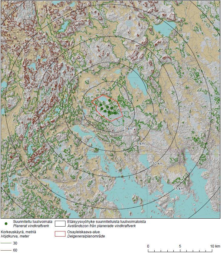 Tetomin tuulivoimahankkeen maisema- ja