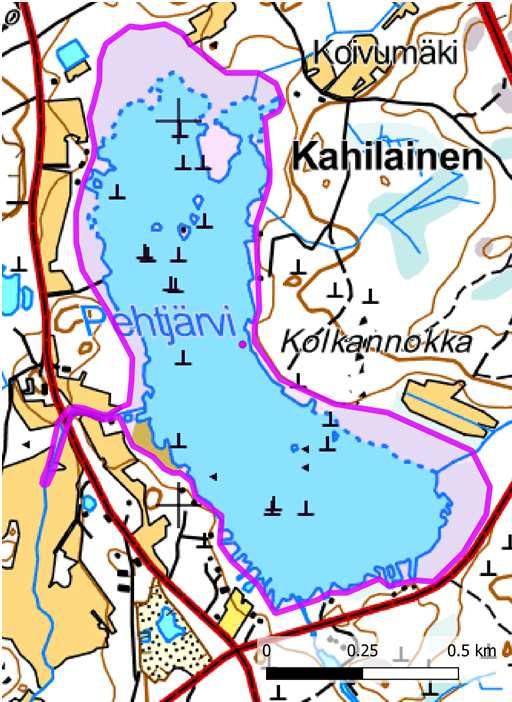 Pesimäalue: härkälintu (10). Talvikerääntymisalue: koskikara (6). Laitila, Taminanoja: 110215; 1 ha Lukujärvestä Pitkäjärveen laskeva oja, jossa talvehtii säännöllisesti merkittävä määrä koskikaroja.