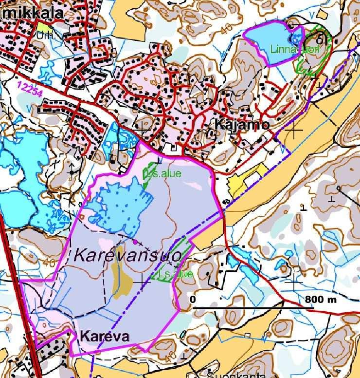 Masku, Karevansuo-Kajamonlampi: 110210; 112 ha Pienten lampien muodostama kokonaisuus Maskun Rivieran tuntumassa.
