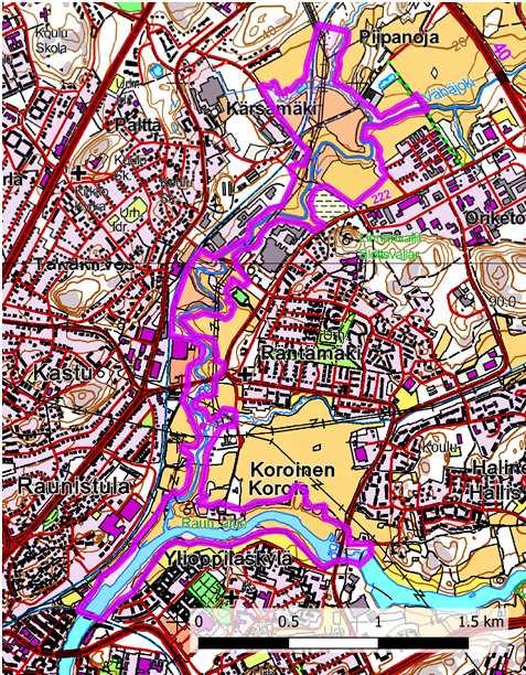 Turku, Koroinen-Vähäjoki: 110245; 98 ha Aurajoen ja Vähäjoen rantaniityt ja pensaikot keräävät runsaasti yölaulajia. Reviirien määrä on erityisen suuri alueen pienuuteen suhteutettuna.