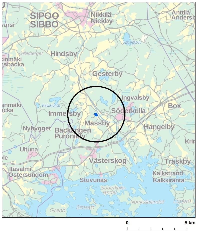 1 1. JOHDANTO Tämä luontoselvitys on laadittu Sipoon Massbyn lämpökeskuksen asemakaavamuutoksen tarpeisiin.