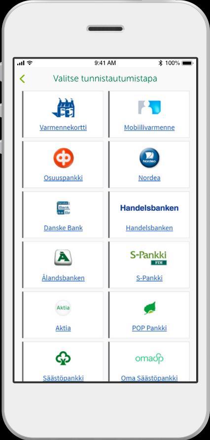 tunnistautumista.