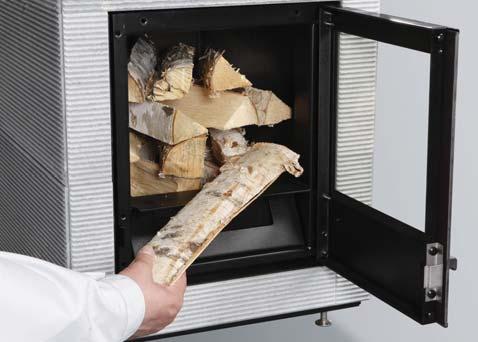Screw up a piece of paper into a loose ball, place it on the grate and light it, then close the firebox door. If there are bright, vertical flames, the flue draught is sufficient. 2. 5.