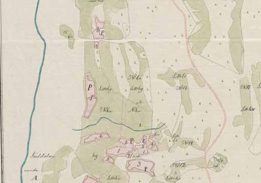 Kultala 1760-luvun isojakokartalla,