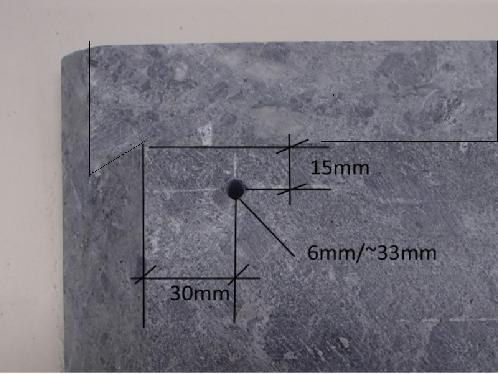 No glue to surfage stone seams Ei liimaa pintakivien saumoihin 560 +2 0 310 OU04374 SECTION 2-2 30 1100 U3560 OU04796 550 30
