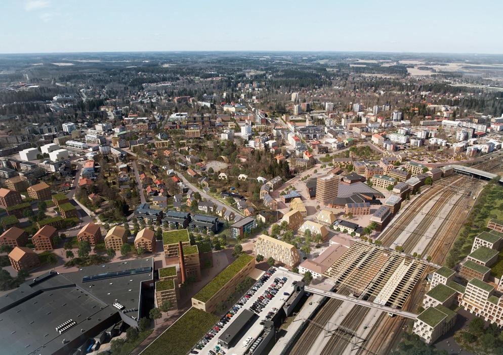 Suuntaviivat asemanseudun kehittämiseksi määriteltiin asemanseudun ja keskustan visiossa, joka hyväksyttiin helmikuussa 2019.