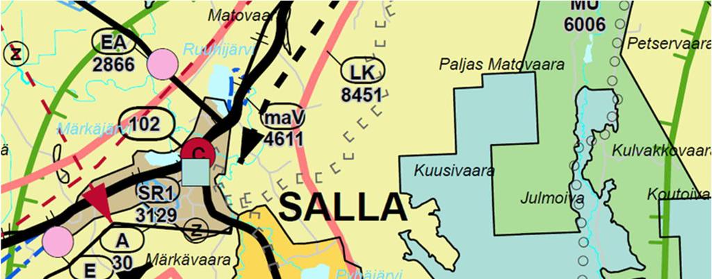 FCG SUUNNITTELU JA TEKNIIKKA OY Selostus, ehdotus 13 (26) Maakuntakaavan uudistus on vireillä.