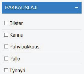 tuotetyypittäin.