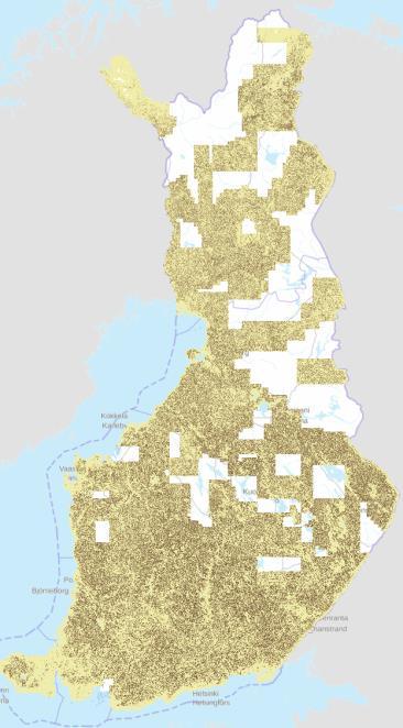 Taustaa Nykyinen keilausohjelma 2008-2019 Keilaukset aloitettiin merkittävistä tulvariskialueista SYKE Pistepilvet käyttöön 2017 alkaen Jatkojalosteet 2 m hila Kasvillisuuden korkeus (m) Latvuspeitto