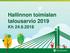 Hallinnon toimialan talousarvio 2019 Kh