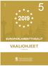 20I9 EUROPARLAMENTTIVAALIT VAALIOHJEET