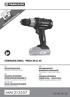 IAN CORDLESS DRILL PBSA 20-Li A1. AKKUPORAKONE Alkuperäisen käyttöohjeen käännös