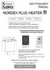 NORDEX PLUS HEATER. NRX-45Ni2 NRX-60Ni2 NRX-80Ni2 NRX-90Ni2