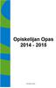 Opiskelijan Opas 2014-2015