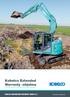 Kobelco Extended Warranty -ohjelma. www.kobelco-europe.com