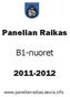 Panelian Raikas. B1-nuoret 2011-2012