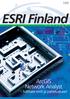 1/05. ESRI Finland U U T I S E T. ArcGIS Network Analyst. hallitsee reitit ja palvelualueet