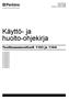 Käyttö- ja huolto-ohjekirja