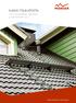 Savi- ja betonitiilikatot, aluskatteet ja kattotarvikkeet 2012