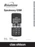 English. Speakeasy GSM. Svenska. Norsk. Suomi. Art.no. Model 36-3691 Speakeasy GSM Ver. 201102