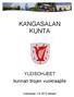 KANGASALAN KUNTA. YLEISOHJEET kunnan tilojen vuokraajille. Voimassa 1.9.2013 alkaen