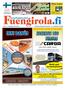 s. 3 Nro. 27 Perjantai 28.9.2012 Periódico finlandés semanal 6. vuosikerta vol 228 Ravintola Puerto Banúsin huvivenesataman kupeessa!