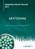 Kaspersky Internet Security 2011 KÄYTTÖOPAS