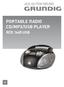 PORTABLE RADIO CD/MP3/USB PLAYER RCD 1445 USB