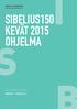 SIBELIUS150 kevät 2015 ohjelma