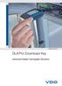 www.dtco.vdo.com DLKPro Download Key Advanced Digital Tachograph Solutions