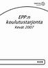 EPP:n koulutustarjonta. Kevät 2007