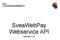 SveaWebPay Webservice API Versio 1.2