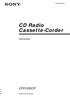 CD Radio Cassette-Corder