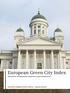 European Green City Index Merkittävien eurooppalaisten kaupunkien ympäristövaikutukset