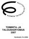 TOIMINTA- JA TALOUSKERTOMUS 2007