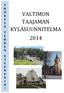 VALTIMON TAAJAMAN KYLÄSUUNNITELMA 2014