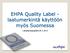 EHPA Quality Label - laatumerkintä käyttöön myös Suomessa. Lämpöpumppupäivä 28.11.2013