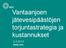 Vantaanjoen jätevesipäästöjen torjuntastrategia ja kustannukset