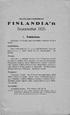 FINLANDIAn. Seuramatkat 1926. I. Tukholma. Keskiviikko. Lauvantai. Helsingistä tai Turusta joka keskiviikko toukokuun 19 p:stä lähtien. Perjantai.